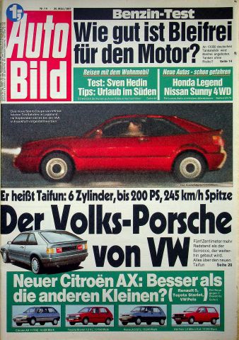 Deckblatt Auto Bild (14/1987)